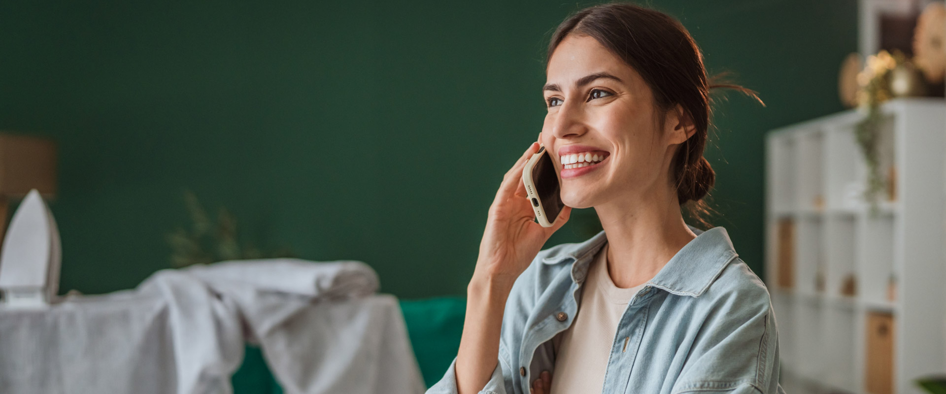 Woman on phone